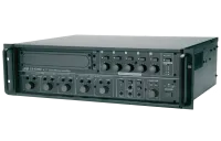 JDM ZA-1480A Микшер-усилитель  480 Вт\100В, 5 микр.\лин. + телеф. вход, блок сирен, селектор 5 зон с аттенюаторами, функция приоритетов, аварийный режим включения, возможность установки CD, тюнера, касс. деки, цифр. блока сообщений, Дистанционное управлен