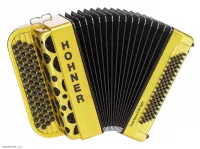HOHNER Fun Nova II 80 light gold glitter (C-Stepped) - Баян