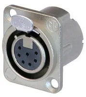 Neutrik NC7FD-LX панельный разъем XLR female с дополнительной защитой от RF помех