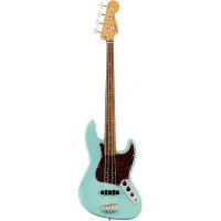 FENDER VINTERA '60S Jazz Bass Daphne Blue 4-струнная бас-гитара, цвет голубой, в комплекте чехол