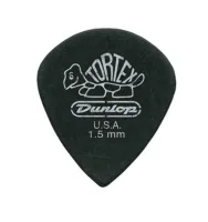 DUNLOP 482P1.50 Tortex® Pitch Black Jazz III упаковка черных медиаторов 1.50мм, (12шт.)
