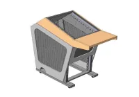 Накладка стола звукооператора модуль одиночный СТ3. 56.89.М(т6U - с12U)