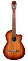 CORDOBA IBERIA C4-CE, Edge Burst finish гитара электроакустическая, классическая, корпус махогани, верхняя дека массив махогани,