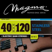 Magma Strings BE145S - Струны для 5-струнной бас-гитары Low B 40-120, Серия: Stainless Steel, Калибр: 40-60-75-95-120, Обмотка: круглая, нержавеющая с
