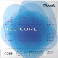 D'addario h310w 4/4m  комплект струн для скрипки 4/4 helicore, е/ ми алюминий, medium tension
