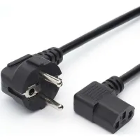 00-00024536 Кабель питания, евровилка-C13 (f) 1.8м ПВХ 0.75мм угловой, черный, GoPower