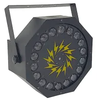 Led Star Cyclone Прибор светодиодный многолучевой дискотечный 3*9Вт RGB+зеленый лазер