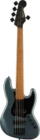FENDER SQUIER Contemporary Active Jazz Bass HH V Roasted MN Gunmetal Metallic бас-гитара, цвет металл