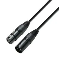 Adam hall k3 dmf 1500  dmx-кабель 3-pin xlr (m)-xlr (f), 15м
