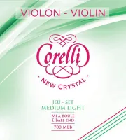 700MLB Corelli New Crystal Комплект струн для скрипки, средне легкое натяжение, шарик, Savarez