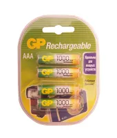 GP100AAAHC-2DECRC4 Аккумуляторный элемент питания АAА, Ni-MH, 1000mAh, 4шт, GP