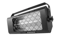 ИМЛАЙТ DTL SUPERSTROBO 2500 NT (дисконт) сняты с производства Эффектный прожектор стробоскоп 2500 Вт с управлением DMX-512, в комплекте с лампой MAX-15 Xenon. Регулировка яркости 0-100%, регулировка частоты вспышек 0-25 Гц. Эффект «блиндер» имитирует пост
