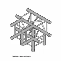 Dura Truss DT 34 T40-TD Узел стыковочный четырехлучевой - T+Down, 90°, алюминиевый, сечение 290х290