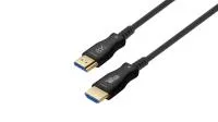 Кабель HDMI Wize [AOC-8K-HM-HM-40M] оптический, малодымный, 40 м, 8K/60HZ 4:4:4,  v.2.1, ARC, 19M/19M, HDCP 2.2, Ethernet, черный, коробка