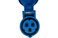 PCE Розетка встр накл 16А/230V/1P+N+E/IP44 черная 413-6ttx