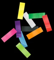 Конфетти бумажное 17х55мм мульти