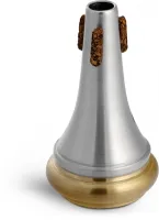 Piccolo trumpet mute Stomvi 9537L - Straight brass and aluminum mute for piccolo trumpet.