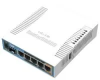Wi-Fi роутер MikroTik [RB962UiGS-5HacT2HnT] 802.11ac, 2.4/5GHz, 5xLAN 10 (1 Гбит/с), 1xUSB, 1xSFP(10 Гбит/с)