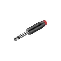 ROXTONE RJ2PP-RD-BN Разъем  jack 1/4" моно. Размер 118,4*14 Макс. диаметр кабеля: до 7мм, Цвет: черный