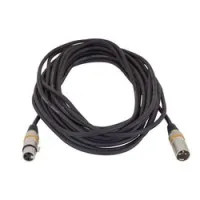 Rockcable rcl 30359 d7  микрофонный кабель xlr(m) xlr( f) 9 м металл. корп.