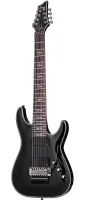 Schecter HELLRAISER C-8 FR BLK Гитара электрическая, 8 струн, корпус -махагони w/Quilted Maple