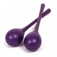 STAGG EGG-MA L/PP-Маракасы "яйцо", с длинной ручкой, пара, цвет: фиолетовый.
