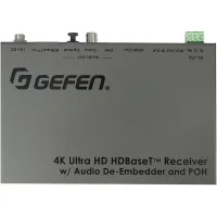 Gefen EXT-UHDA-HBTL-RX- Приемник сигналов HDMI 2.0 с деэмбеддером аналогового и цифрового аудио из витой пары CAT5e с двунаправленным POH, HDBaseT 2.0