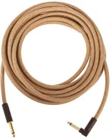 FENDER 10' ANG CABLE, PURE HEMP NAT инструментальный кабель, цвет натуральный, 10' (3,05 м)