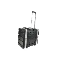 RC 520/6U TR пластиковый кейс-рек 6U, выдвижная ручка и колеса, размеры 570x330x570 мм, вес 6,9 кг, Work
