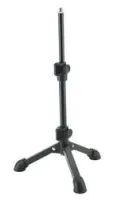 K&M 23150-300-55  настольная микрофонная телескопическая стойка, тренога, чёрная, 230-430 мм