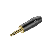 ROXTONE RJ2PX-BG Разъем  jack 1/4" моно. Размер 88,2*19.7 Макс. диаметр кабеля: 10мм. Цвет: черный