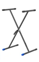 ROXTONE PKS110 Black Высококачественная "X"-cтойка под клавишные инструменты, Высота: 54-93см, Ширина: 42-86cм, максимальная нагрузка: 55кг, цвет: матовый черный, вес:3,55кг, 4шт в коробке размером: 52x30x104cм