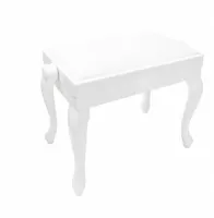 Discacciati Chippendale Банкетка для фортепиано белая, полированная