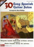 MusicSales HL02501147 - 30 EASY SPANISH GUITAR SOLOS GTR BOOK/CD