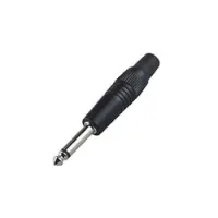 Nordfolk ncj5287  кабельный разъем 6.35 мм mono jack (ts), черный, пластиковая крышка