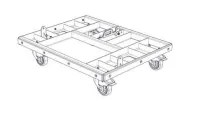 EM Acoustics WC-HALO-B - Туровая тележка для транспортировки 4 x HALO-B