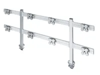 ErgoFount TBSS-800G- Настольное крепление для 8 мониторов диагональю до 24'' (2х4), струбцина типа G, макс. нагрузка 96 кг