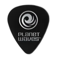 1CBK6-10 Black Celluloid Heavy Медиаторы премиум-класса,черные толстые, целлулоид, 10шт Planet Waves