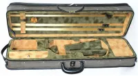 Violin case Artemis DVC-4-2 - Rectangular ultra-dense foam hard case for 4/4 violin with leatherette exterior, 4 bow compartment and hygrometer. Weight 1.85 kg