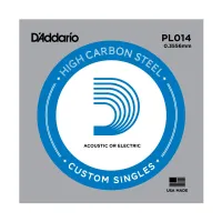 D'ADDARIO PL014 PLAIN STEEL SINGLES одиночная струна..