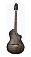 Hispania-Transblack Классическая гитара со звукоснимателем, прозрачный черный, Martinez