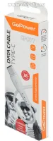 00-00022801 Кабель GP07T USB (m)-Type-C (m) 1.0м 2.4A, силикон, белый, GoPower