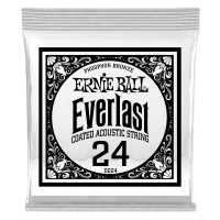 Ernie Ball 10224 струна для ак.гитар. Фосфор бронза, упаковка 6 штук, калибр .024