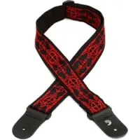 Planet waves 50a12  world tour гитарный ремень, 50мм, "voodoo", нейлон, кожаные наконечники