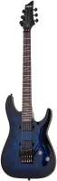 SCHECTER OMEN ELITE-6 FR STBB - электрогитара, 24 лада, корпус: махагон c топом из капа, гриф: клён, накладка: палисандр, звукосниматели: HH Schecter Diamond Heretic, регулировки: громкость, тон, 5-ти позиционный переключатель,Floyd Rose Special 'Hot Rod'