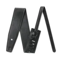 Dunlop bmf16bk bmf 3.5" leather bass black deluxe  ремень для бас-гитары кожаный, ширина 3,5", ч