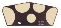 VIC FIRTH HHPQS - многозонный тренировочный пэд. Модель: Quadropad малый. Основа: дерево. Материал: резина