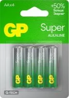 GP15AXA21-2CRSBC4 Extra Alkaline G-Tech Элемент питания AA, алкалиновый, 4 шт, GP