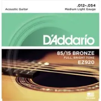 D`addario ez-920  струны для акустической гитары, бронза 85/15, medium light 12-54