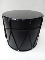 MZ-B14bKB Барабан кавказский 14", черный, черные мембраны, с чехлом, MEZZO